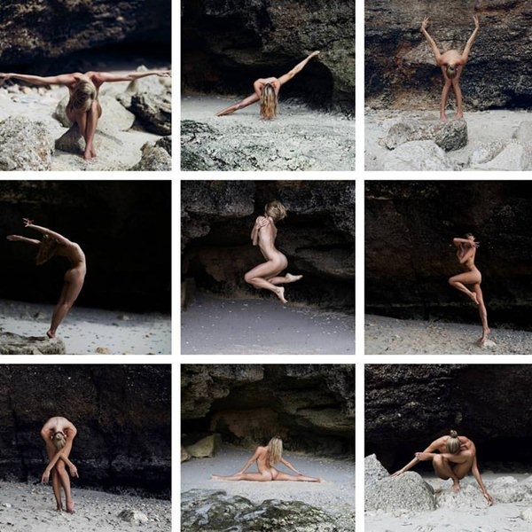Những hình ảnh tập yoga khỏa thân khiến người xem không dám thở mạnh
