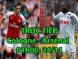 TRỰC TIẾP bóng đá Cologne - Arsenal: Ozil, Sanchez hưng phấn