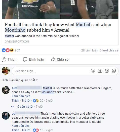 MU rối bời: Martial chửi Mourinho, sẽ sớm bị “thanh trừng”