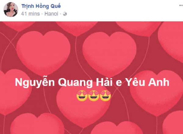 Hồng Quế nguyện làm "em", nói yêu Quang Hải U23 Việt Nam