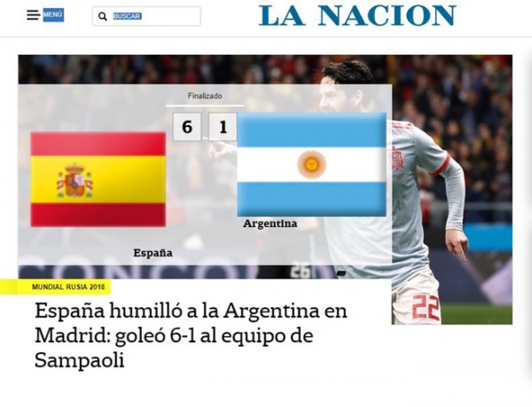Báo chí xứ tango xấu hổ vì thảm bại của ĐT Argentina