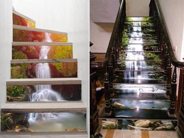12 thiết kế cầu thang 3D khiến khách đến nhà "không thể rời mắt" vì quá độc và đẹp