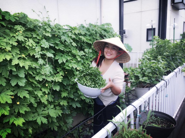 Nhớ món ăn quê hương, mẹ Việt ở Nhật quyết trồng vườn "bội thu" rau quả sạch, nhìn mê ngay