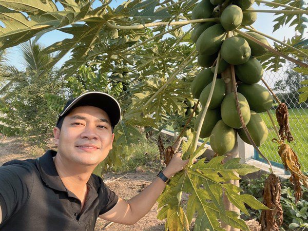 Nhà Celeb: Minh Luân về quê cải tạo vườn 2.000 m2, giờ bắt đầu ra quả xum xuê