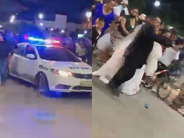 Chú rể bị cảnh sát bắt giữ ngay trong ngày cưới, cô dâu bất lực khóc lóc đuổi theo