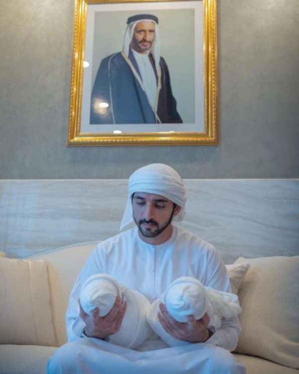 Thái tử điển trai nhất Dubai khoe 2 con sinh đôi, danh tính người vợ gây tò mò nhất