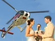 Siêu mẫu Hà Anh dùng máy bay trực thăng tới đám cưới