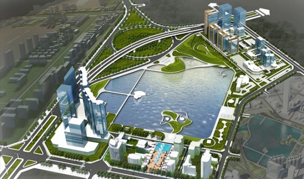 Khởi công dự án công viên, hồ điều hòa Cầu Giấy tại Hà Nội
