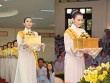 Á hậu Trương Thị May diện áo dài trắng dự lễ Vu Lan