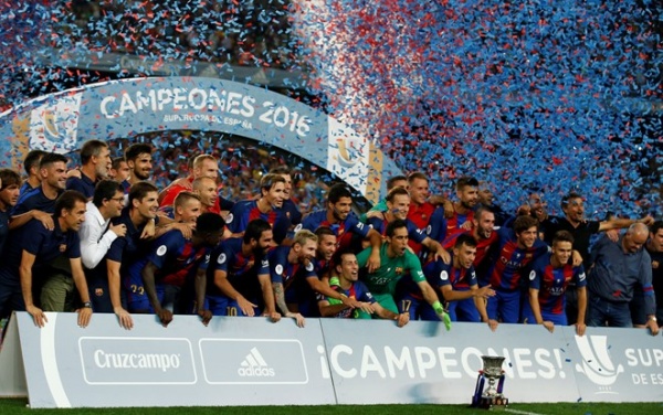 Thắng chung cuộc 5-0, Barca đoạt siêu cúp Tây Ban Nha 2016
