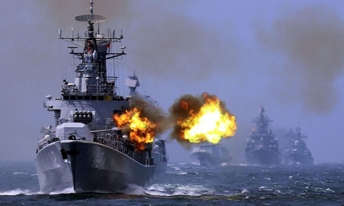 Trung - Nga tập trận chung đổ bộ đảo ở Biển Đông một tuần