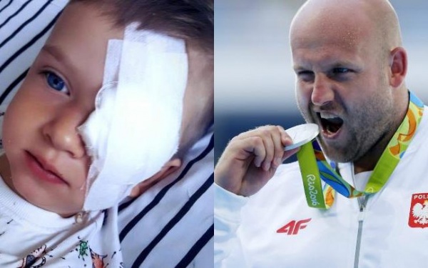 Vận động viên Olympic bán đấu giá huy chương để giúp cậu bé bị ung thư