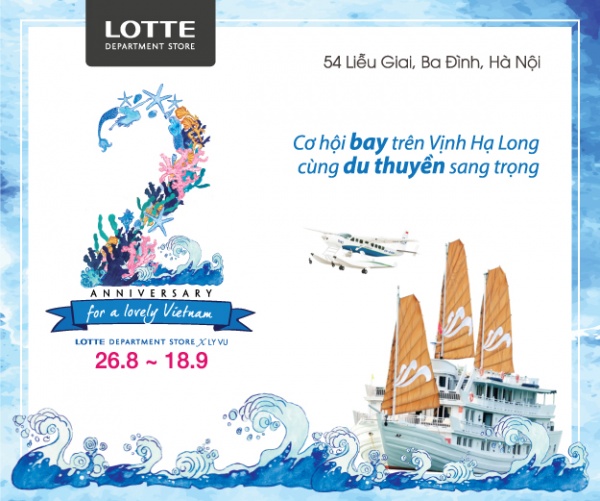 Tưng bừng khuyến mãi mừng sinh nhật Lotte Department Store tròn 2 tuổi