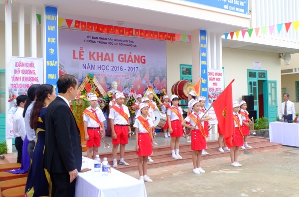 Đà Nẵng: Lễ khai giảng đầu tiên ở ngôi trường mang tên huyện đảo Hoàng Sa