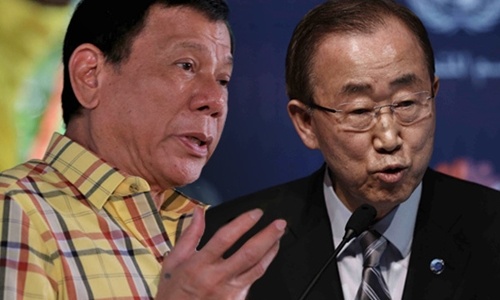 Duterte nói không xúc phạm Obama, nhưng vẫn lăng mạ Ban Ki-moon