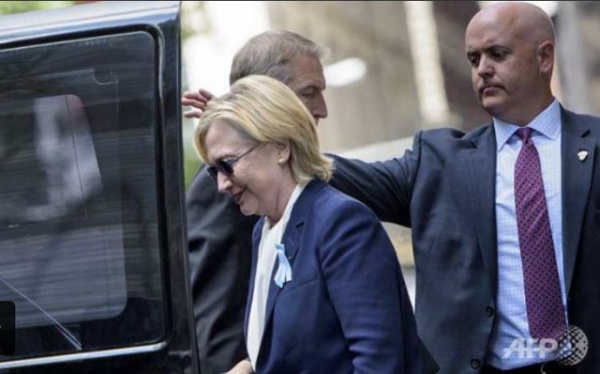 Bà Clinton bị viêm phổi, ngất xỉu trong lễ tưởng niệm 11/9