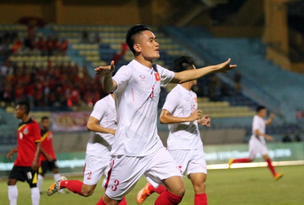 Anh Tỷ lập cú đúp, U19 Việt Nam thắng đậm Đông Timor