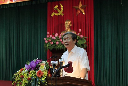 Ban chỉ đạo TW về phòng chống tham nhũng làm việc với Hà Nội