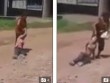 Video sốc: Mẹ túm tóc, kéo lê con gái tàn tật trên đường