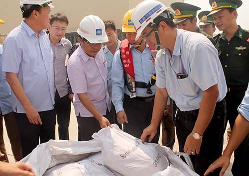 Hà Tĩnh: 160 tấn bùn Formosa nhập từ Trung Quốc không phải "hàng cấm"