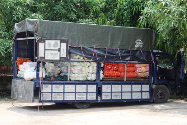 Bắt xe tải chở 2,5 tấn rau Trung Quốc không có giấy tờ