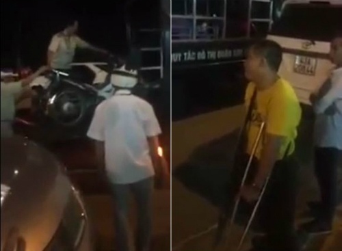Người tàn tật bán vé số dạo ở Đà Nẵng bị thu xe máy vì đỗ sai chỗ