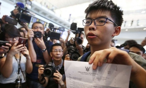 Thái Lan giải thích việc từ chối thủ lĩnh biểu tình Hong Kong