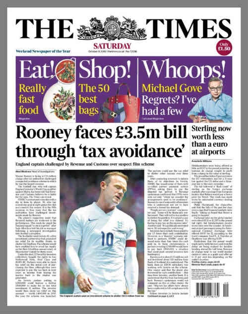 Wayne Rooney bị cáo buộc lách luật, trốn thuế hàng triệu bảng