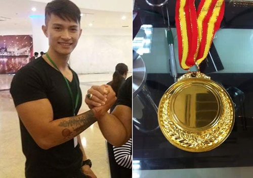 Nóng: 1 mình đi thi, chàng trai Việt vô địch vật tay thế giới