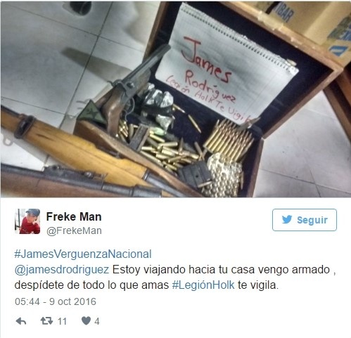 Ngôi sao James Rodriguez bị dọa giết ở quê nhà