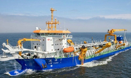 Trung Quốc đưa tàu nạo vét cát lớn nhất châu Á vào hoạt động