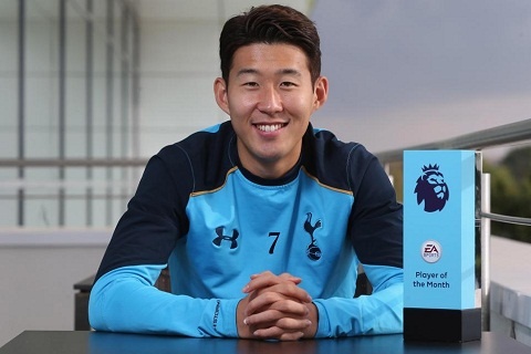 Son Heung Min nhận giải xuất sắc nhất tháng ở Premier League