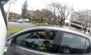 Nữ tài xế phớt lờ cảnh sát