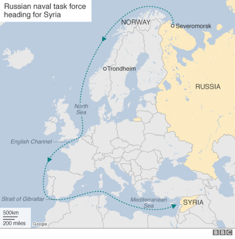 Đường đi của tàu sân bay Nga khiến châu Âu khó hiểu