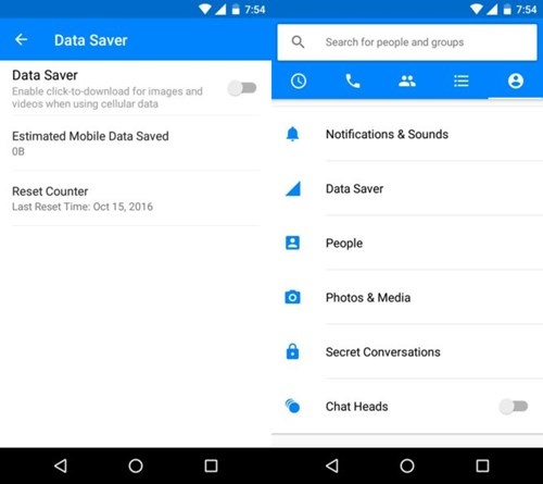 Facebook thử nghiệm tính năng Data Saver trên Messenger
