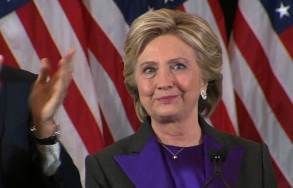 Bà Clinton phát biểu thừa nhận thất bại