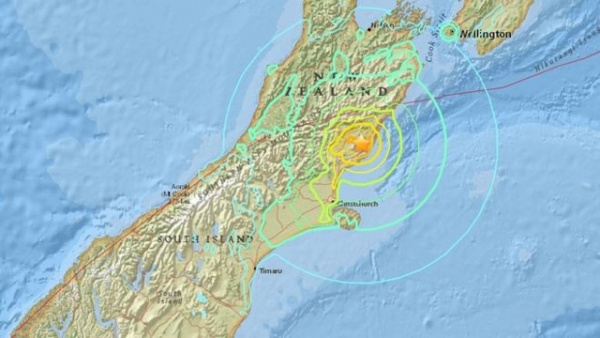 Sóng thần tấn công New Zealand sau động đất mạnh