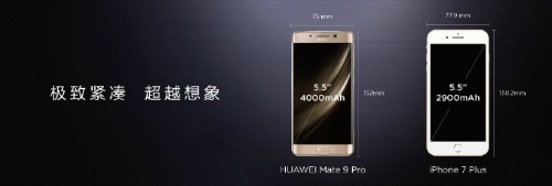 Huawei trình làng Mate 9 Pro màn hình cong 2K