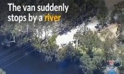 Tài xế bỏ xe nhảy xuống sông trốn cảnh sát