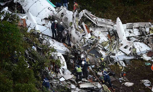 Colombia khẳng định máy bay chở 77 người rơi do cạn nhiên liệu