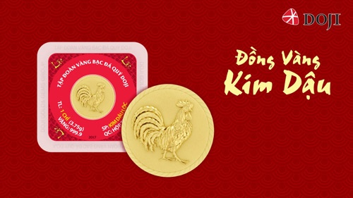 Đồng vàng 999.9 Kim Dậu làm nóng thị trường quà Tết.