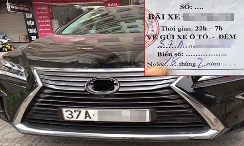 Lexus gần 4 tỷ bị vặt sạch logo khi gửi qua đêm chung cư Hà Nội