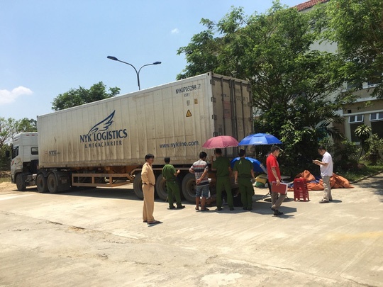 Container tông chết người ở Phú Thọ đã bị bắt ở Quảng Nam