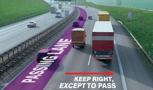 Chiếm làn bên trái trên cao tốc là sai luật