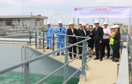 KCN chuyên sâu Phú Mỹ 3 đưa vào vận hành nhà máy xử lý nước thải.