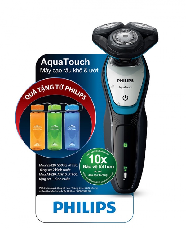 Mua máy cạo râu Philips AquaTouch nhận quà hấp dẫn nhân Ngày của Cha.