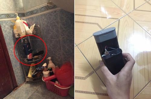 Sinh viên ở trọ phát hiện camera giấu trong nhà tắm nam, nữ