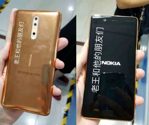 Bất ngờ xuất hiện phiên bản Nokia 8 màu vàng đồng