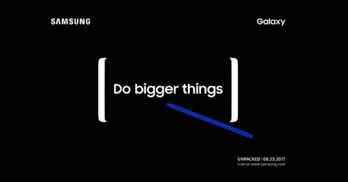 Samsung úp mở sự kiện Note 8, tuyên bố “Làm lớn hơn”