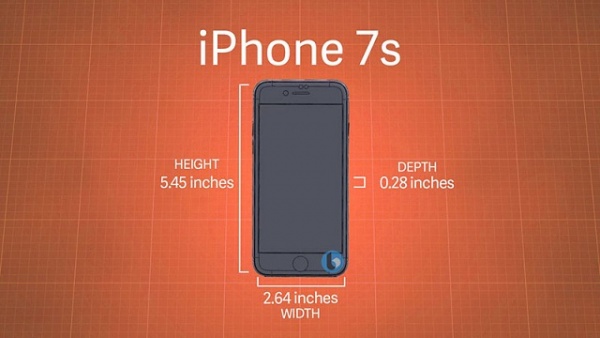 Kích thước iPhone 7s và 7s Plus một lần nữa bị rò rỉ
